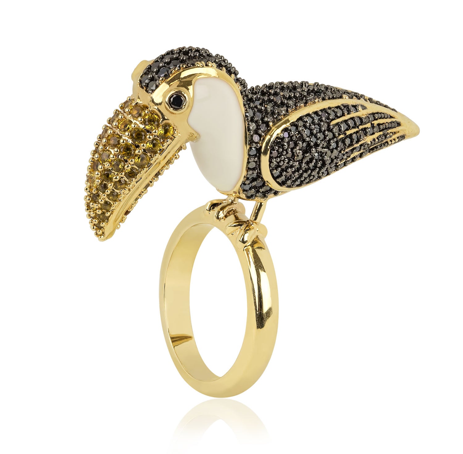 Swarovski March Fox Gold-Plated Ring 5448887 | Rings, Swarovski | HNAK