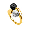Dee Black and White Ring